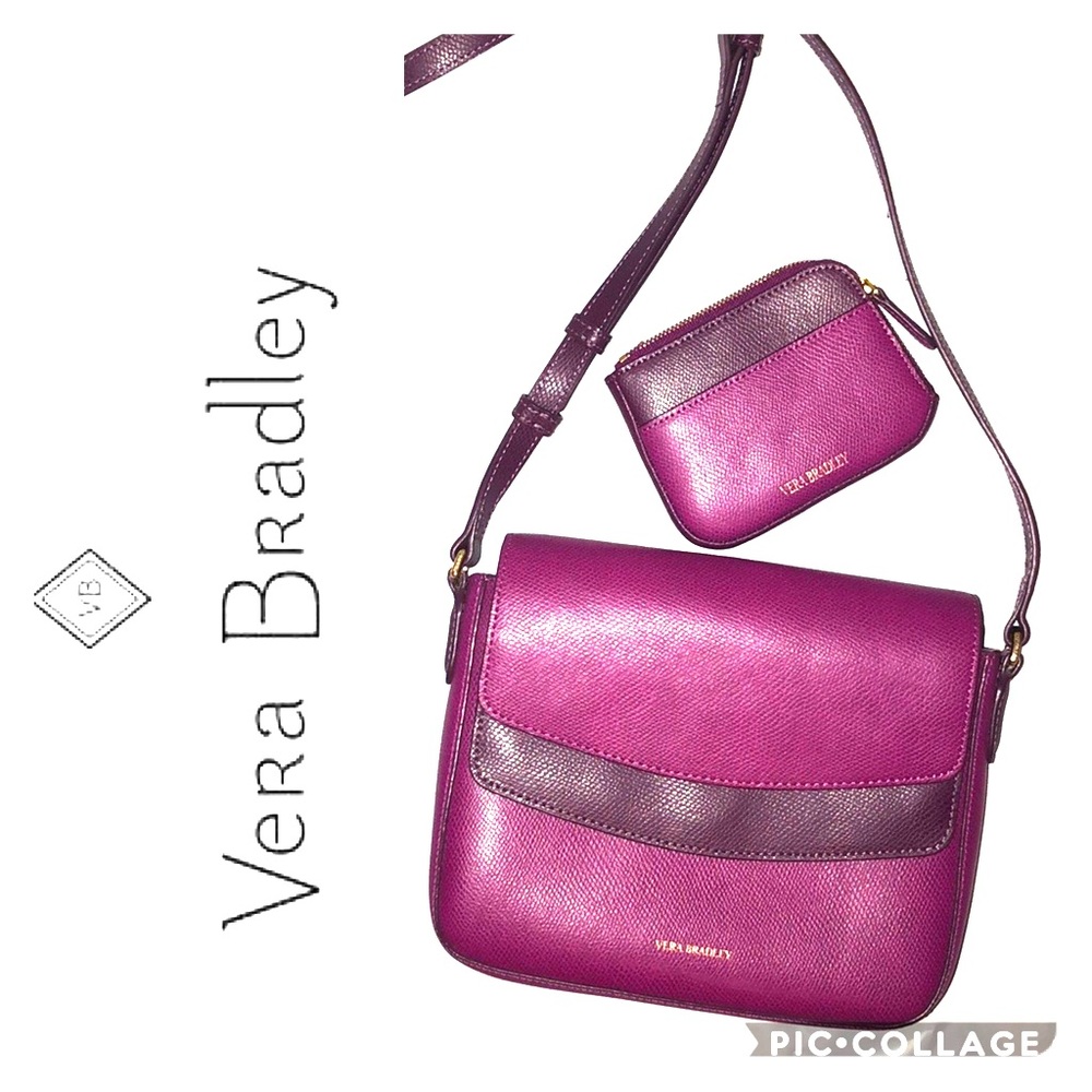 Vera Bradley Purple Crossbody with Small Wallet